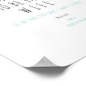 Minimalistische Funny Handwriting Future Husband-E Poster (Ecke)