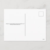 Minimalistische Funny Valentine Postkarte (Rückseite)