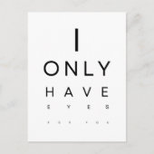 Minimalistische Funny Valentine Postkarte (Vorderseite)