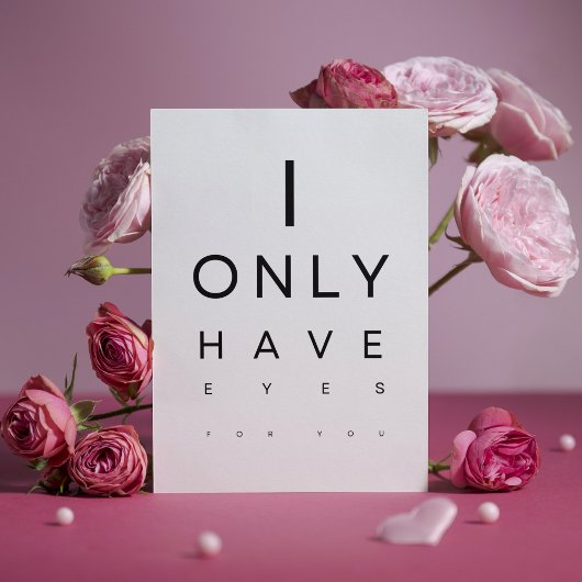 Minimalistische Funny Valentine Postkarte