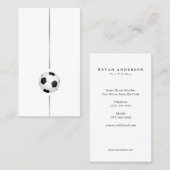 Minimalistische Fußball-Karte Visitenkarte (Vorne/Hinten)