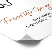 Minimalistische Fußballrookie des ersten Jahres Poster (Ecke)