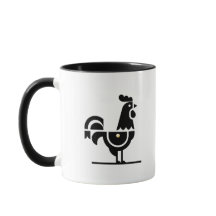Minimalistische Galo de Barcelos-Tasse – Portugies