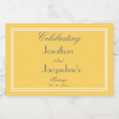 Minimalistische Gast favorisiert Skript Wedding Mi Schaumweinetikett (Einzelnes Label)