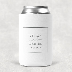 Minimalistische Gastgeschenk Hochzeit Dosenkühler