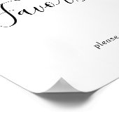 Minimalistische Gastgeschenke Hochzeiten Unterschr Poster (Ecke)