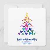 Minimalistische Gay Weihnachten (Vorderseite)