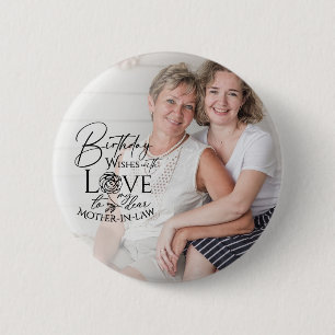 Minimalistische Geburtstagsgeschenke für Schwieger Button