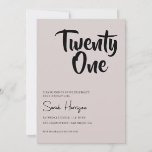 Minimalistische Geburtstagsparty Einladung, Boho G Einladung