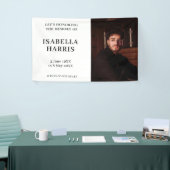 Minimalistische Gedenkfeier Banner (Messeveranstaltung)