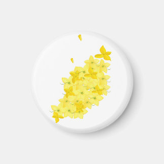 Minimalistische gelbe Blumen Magnet