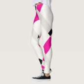 Minimalistische Geofarben blockiert Leggings der M (Links)