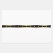 Minimalistische Geometrie aus Weiß und Gold Geschenkpapier Set (Vorderseite)