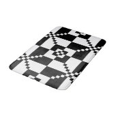 Minimalistische Geometrie Badematte (Schrägansicht)