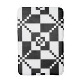 Minimalistische Geometrie Badematte (Vorderseite Vertikal)