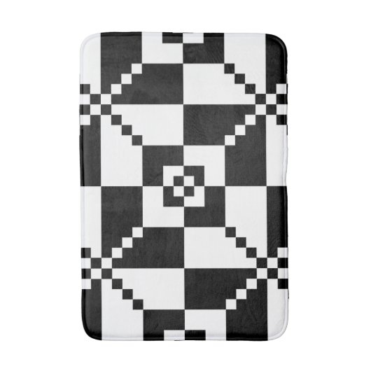 Minimalistische Geometrie Badematte (Vorderseite Vertikal)