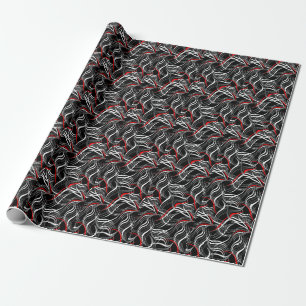 Minimalistische Geometrie: einfaches Muster für Ar Geschenkpapier
