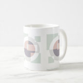 Minimalistische Geometrie Kaffeetasse (VorderseiteRechts)