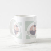 Minimalistische Geometrie Kaffeetasse (Vorderseite Links)