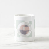 Minimalistische Geometrie Kaffeetasse (Mittel)