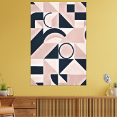 Minimalistische Geometrie Leinwanddruck (Insitu (Wohnzimmer))