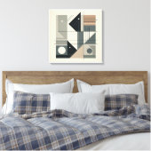 Minimalistische Geometrie Leinwanddruck (Insitu (Schlafzimmer))