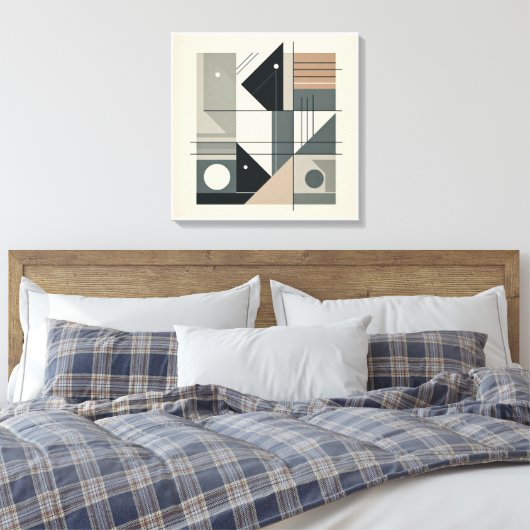 Minimalistische Geometrie Leinwanddruck (Insitu (Schlafzimmer))