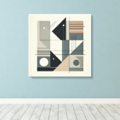 Minimalistische Geometrie Leinwanddruck (Insitu (Holzboden))