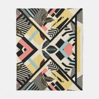 Minimalistische Geometrie: Musterdesign Fleecedecke