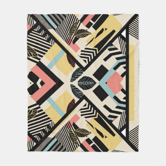Minimalistische Geometrie: Musterdesign Fleecedecke (Vorderseite)