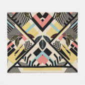 Minimalistische Geometrie: Musterdesign Fleecedecke (Vorderseite (Horizontal))