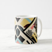 Minimalistische Geometrie: Musterdesign Kaffeetasse (VorderseiteRechts)
