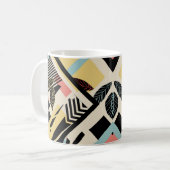 Minimalistische Geometrie: Musterdesign Kaffeetasse (Vorderseite Links)