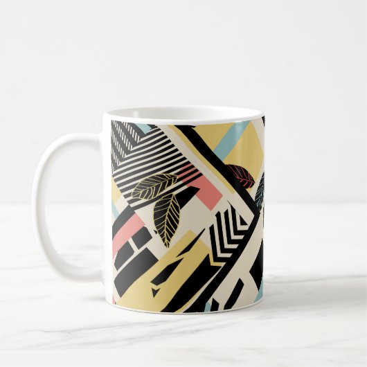 Minimalistische Geometrie: Musterdesign Kaffeetasse (Links)