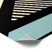 Minimalistische Geometrie: Musterdesign Poster (Ecke)