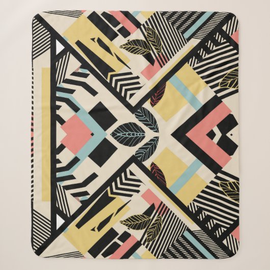 Minimalistische Geometrie: Musterdesign Sherpadecke (Vorderseite)
