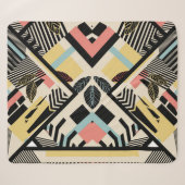 Minimalistische Geometrie: Musterdesign Sherpadecke (Vorderseite (Horizontal))