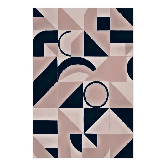 Minimalistische Geometrie Poster (Vorderseite)