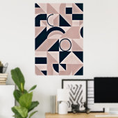 Minimalistische Geometrie Poster (Heimbüro)