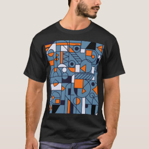 Minimalistische Geometrie: Retro-Abstraktes Poster T-Shirt