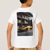 Minimalistische Geometrie: Rick Owens' Brutalist R T-Shirt (Rückseite)