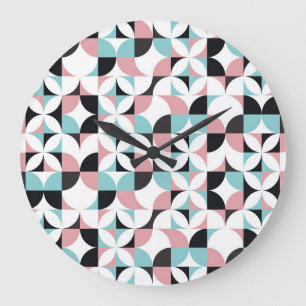Minimalistische Geometrie, skandinavische Kunstwer Große Wanduhr