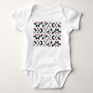 Minimalistische Geometrie, skandinavisches Kunstwe Baby Strampler