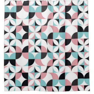 Minimalistische Geometrie, skandinavisches Kunstwe Duschvorhang