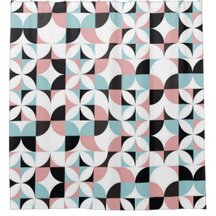 Minimalistische Geometrie, skandinavisches Kunstwe Duschvorhang