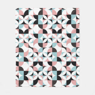 Minimalistische Geometrie, skandinavisches Kunstwe Fleecedecke