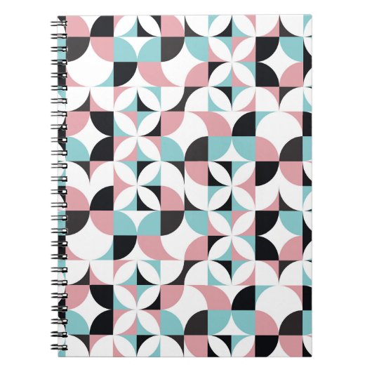 Minimalistische Geometrie, skandinavisches Kunstwe Notizblock (Vorderseite)