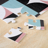 Minimalistische Geometrie, skandinavisches Kunstwe Puzzle (Seite)