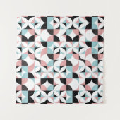 Minimalistische Geometrie, skandinavisches Kunstwe Wandteppich (Vorderseite (Horizontal))