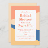 Minimalistische geometrische Brautdusche Einladung (Vorne/Hinten)